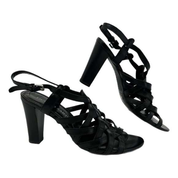 Fabulous Roland Mouret Strappy leather stilleto Sandals Uk7 Black Ankle strap GM143 main image 0